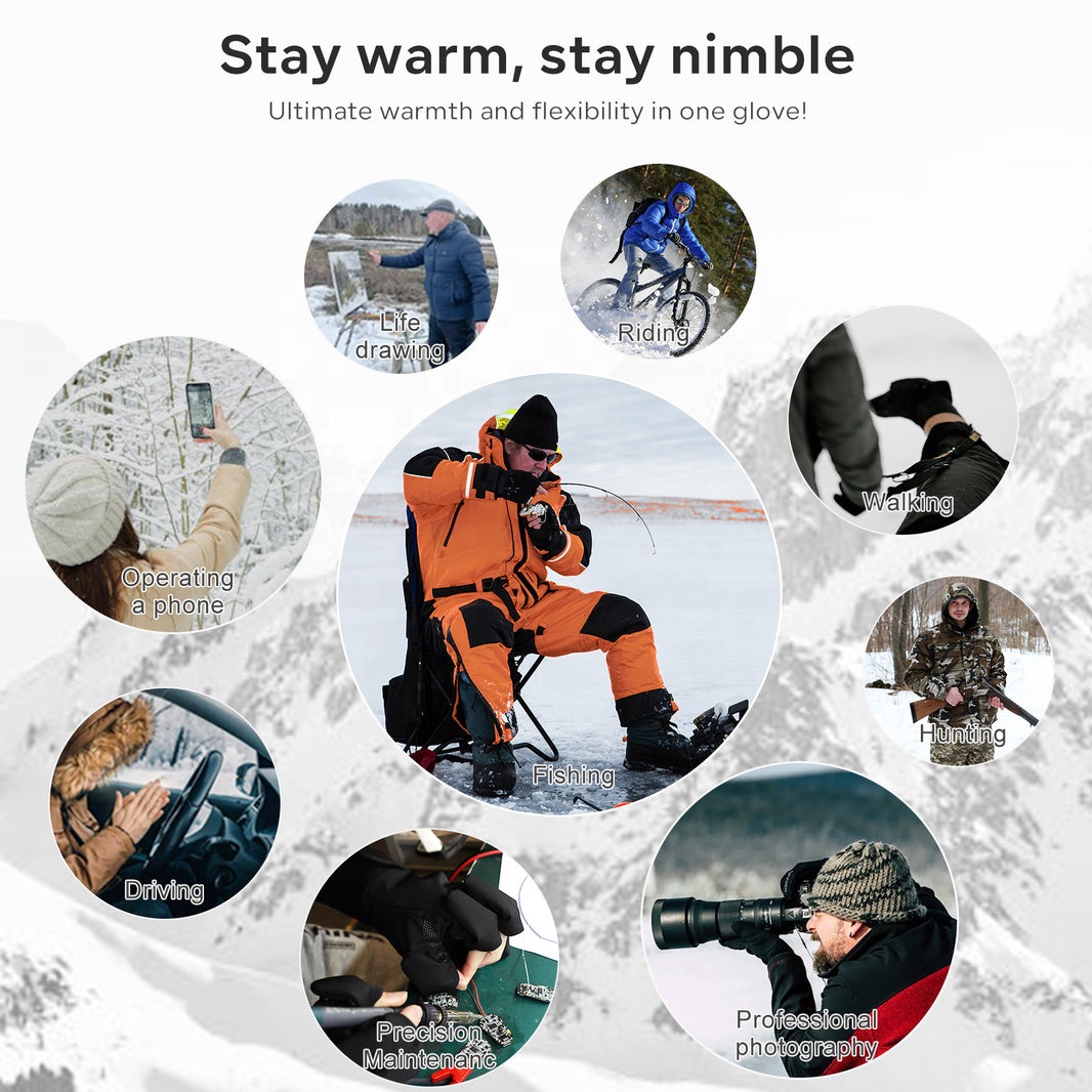 Finger Flip Smart Unisex Multi - Fishing Gloves 评论和价格