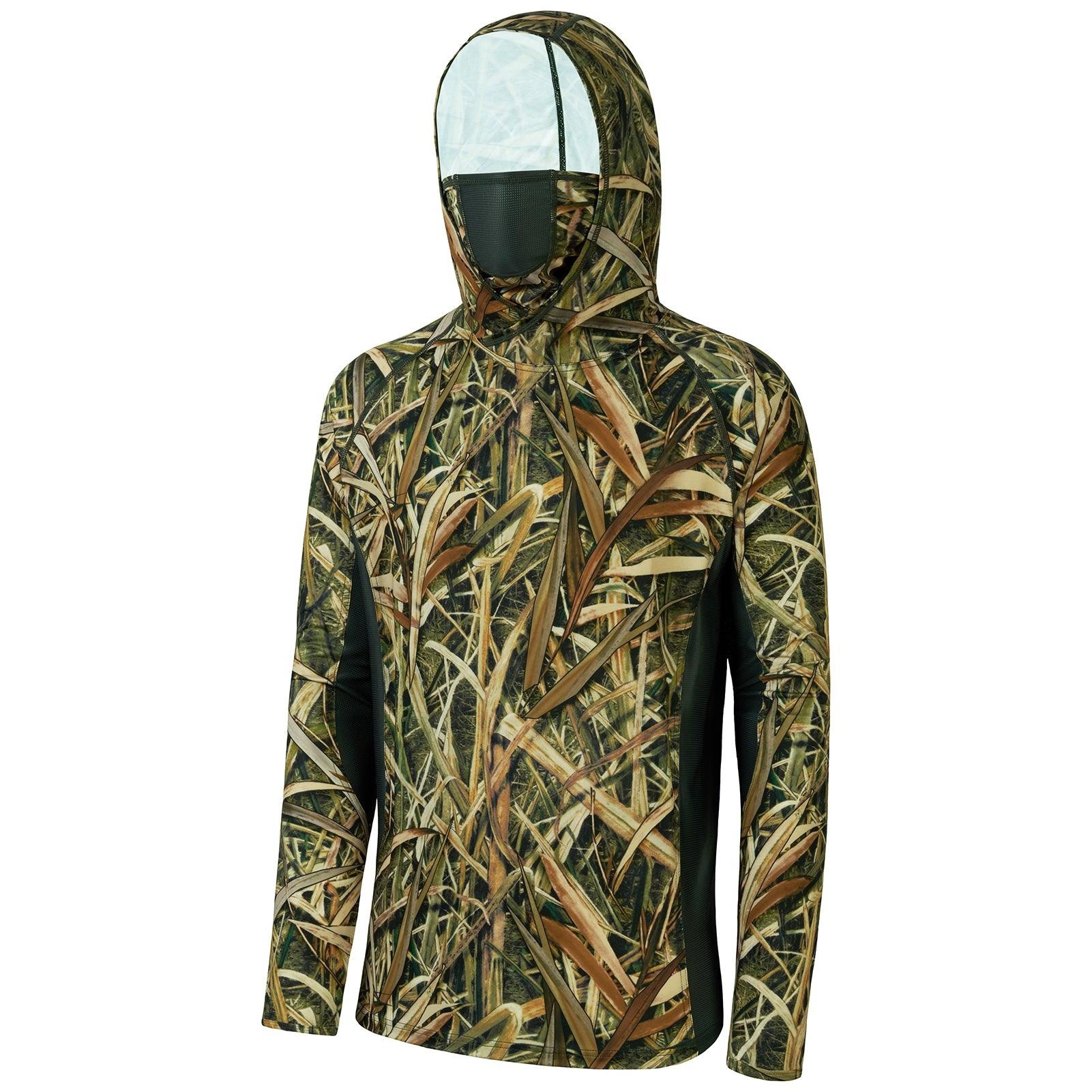Outdoor Men 3D Leaf Camo Print - Fishing Mask Sun Protection 评论和价格
