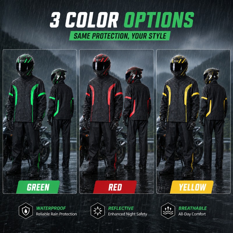Motorcycle Rain Suit Waterproo - Fishing Rain Suit 评论和价格